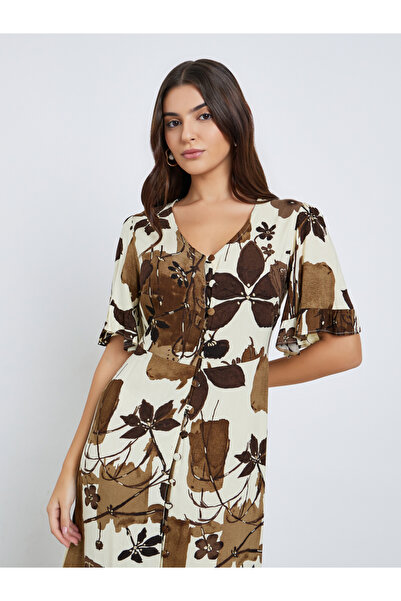 Maxim Creation By Styli A-Line Maxi Dress with Floral Print