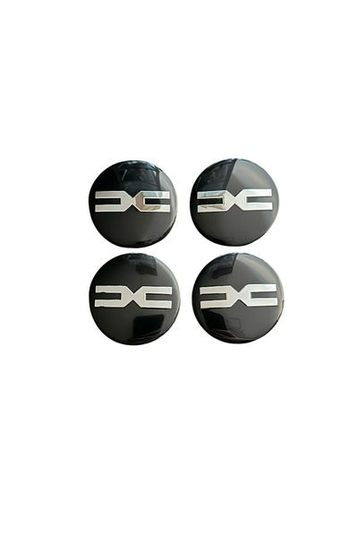 MAF Set 4 capace roți 56,5mm Dacia DC negre compatibil/inlocuitor janta aliaj