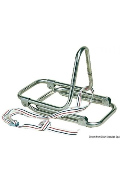 OSCULATI Folding Stainless Steel Ladder for Boat with Three Steps