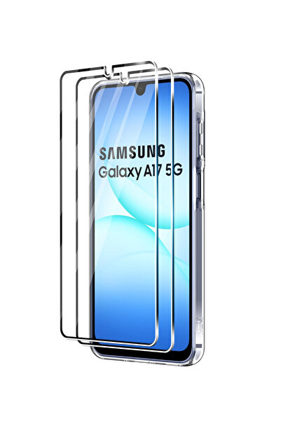 ALC MOBILE Folie de sticlă compatibilă cu Samsung Galaxy A17 - Contur negru ALC