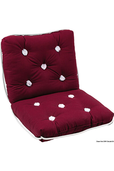 OSCULATI Pernă din bumbac cu spătar rezistent la UV