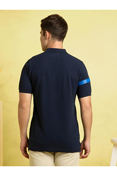 Dennis Lingo By Styli Striped Regular Fit Cotton Polo T-Shirt