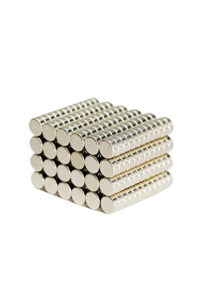 Dünya Magnet 100 Adet 5x2 Mm Yuvarlak Neodyum Mıknatıs , N35 Kalite Güçlü Magnet
