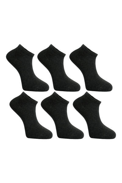 HRN Textile 6-Piece Men's Cotton Short Socks – Anti-Sweat and Odor