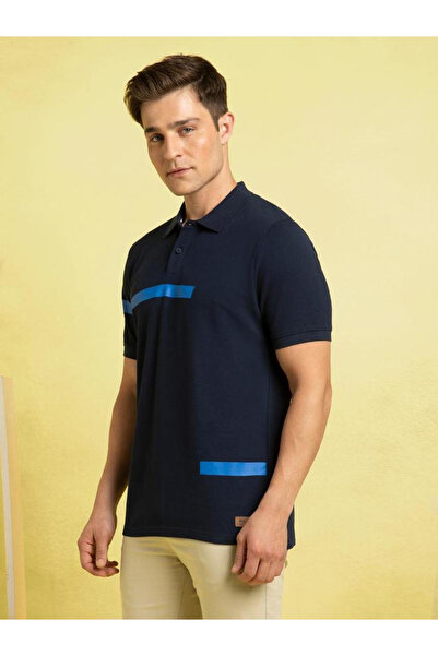 Dennis Lingo By Styli Striped Regular Fit Cotton Polo T-Shirt