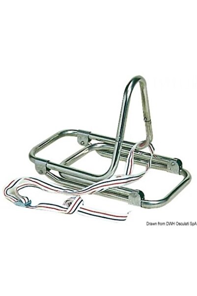 OSCULATI Folding Stainless Steel Ladder for Boat with Three Steps