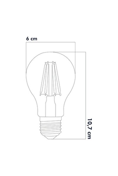 Edison 5 Adet 2500K Led Ampul E27 Sarı Işık ( A60 ) Yüksek Işık Gücü