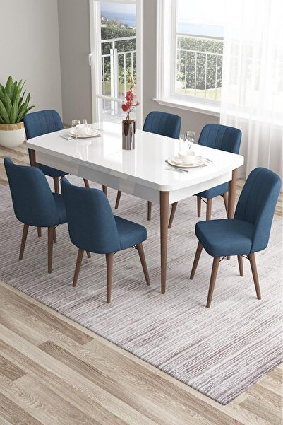MEDA CONCEPT 80x130(KAPALI) 80x170(AÇIK) Yemek Odası Takımı Mutfak Masası Tak...