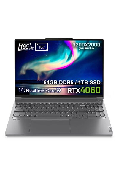LENOVO Thinkbook 16PG5 IRX Intel Core i9-14900HX 64GB DDR5 1TB SSD RTX4060 8GB 165Hz FDos Laptop