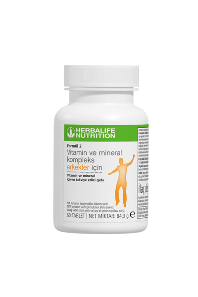 Herbalife Formül 2 Vitamin ve Mineral Kompleks Erkekler İçin 60 Tablet