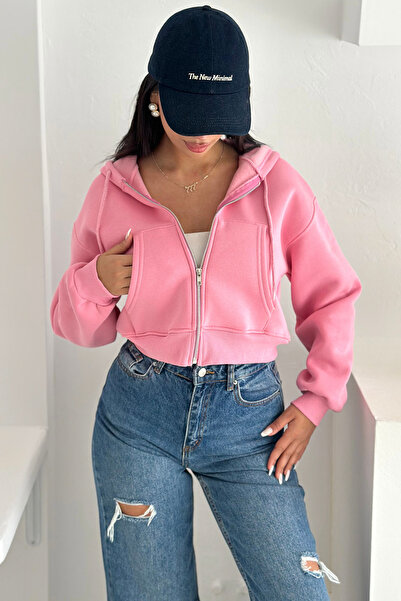 Noa Noa Γυναικεία φούτερ με φερμουάρ oversized – Casual & Street Style