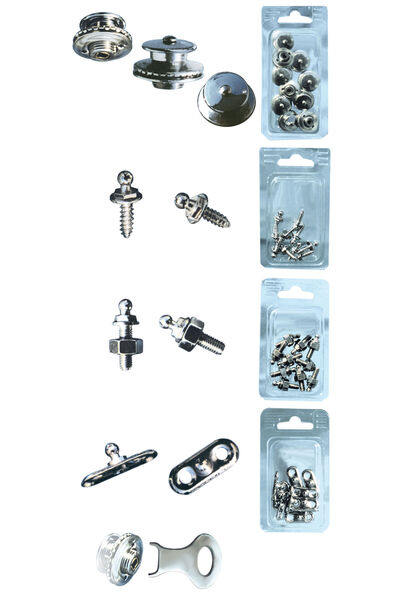 Tenax Χρωμιωμένο γυναικείο συνδετήρα 16mm 1 τεμ.