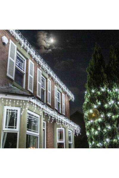 SDX Market Instalație de Crăciun, tip franjură cu bliț, 5m x 0,7m, 143 LED-ur...