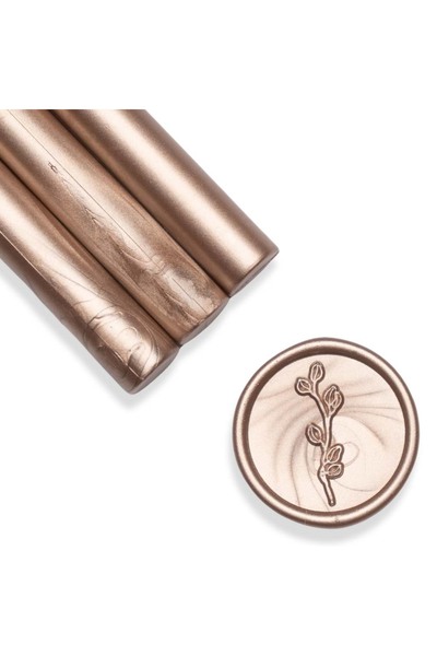 ARTIZAAR Set 5 batoane ceara, champagne, sidefat metalizat, 1.1 x 13 cm, cear...