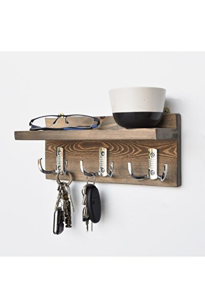 UnicUtil Cuier Elegant, Raft perete, Rustic Edge, UnicUtil, 30 x 13 x 11 cm, Nuc