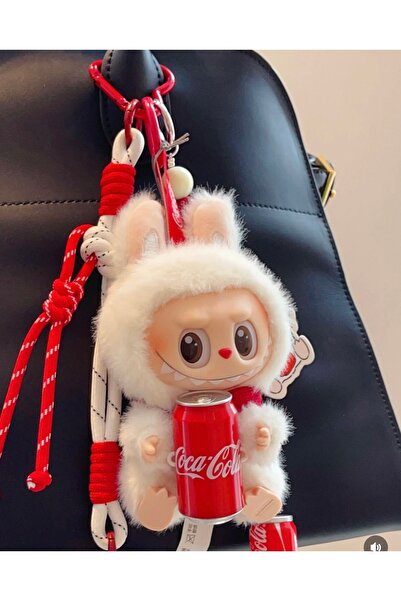 Pofika Skullpanda 1 Adet+Labubu X Coca-cola Figür Serisi 1 Adet Sürprize Paket+Kalp Charm