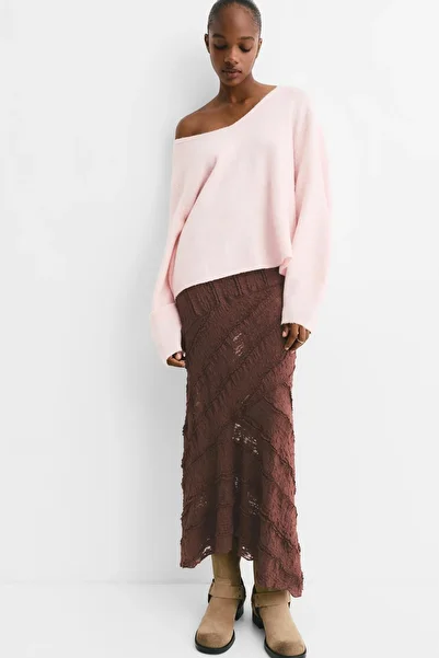 Pull & Bear Lace midi skirt
