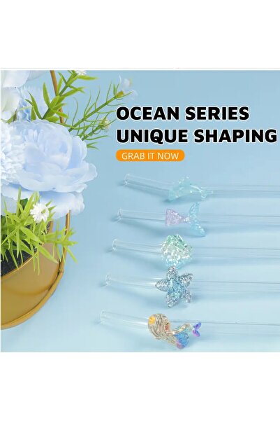 Miki & Miki Glass Pipette Ocean Series 5 Pcs, Birthday
