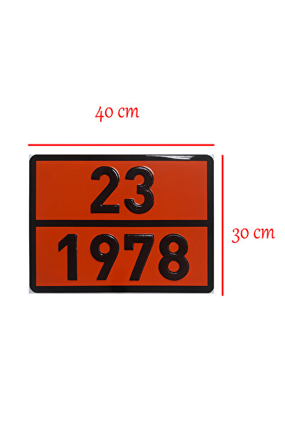 Badem10 Metal 40X30 cm Sheet (1 Piece) 23-1978 Liquid Propane Liquid Propane Transportation Dangerous Goods