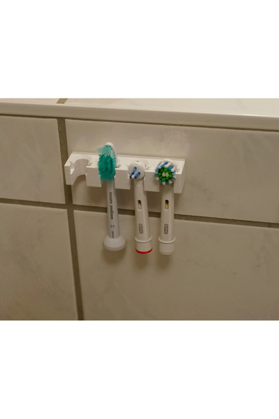 SORA DESIGN حامل رؤوس فرشاة الأسنان مكون من 3 قطع، جهاز تنظيم الحمام المثبت ع...