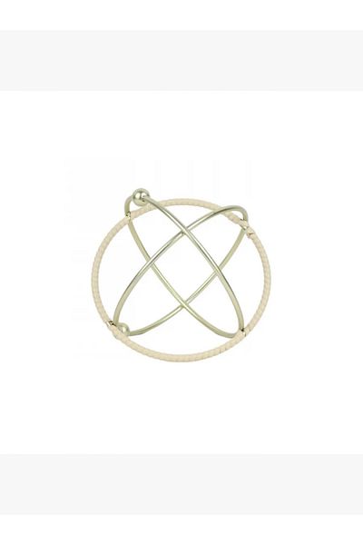 rexa Artwork - Spherical Shape, Matte Gold Color, 13 cm - 2UU9-064