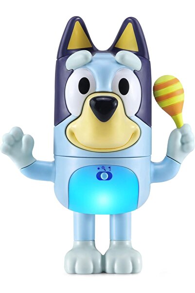 bluey VTech Shake It Bluey، الشخصية الرسمية، لعبة تفاعلية للأطفال الصغار مع م...