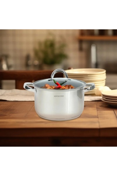 rexa Stainless Steel Saucepan with Glass Lid 18 cm - 2.9 L - 2SS1-A33-004