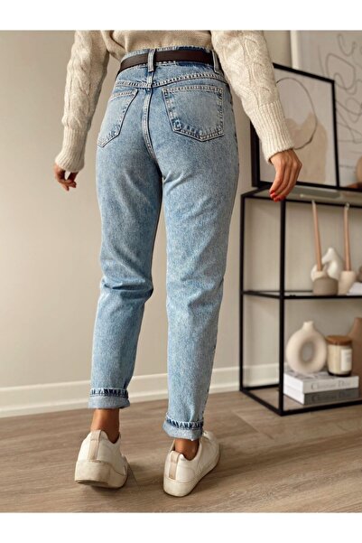 beeke Blugi Mom albastri pentru femei Lily