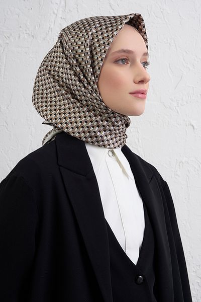 Armine Silk Scarf 9417D (Twi̇ll)-86