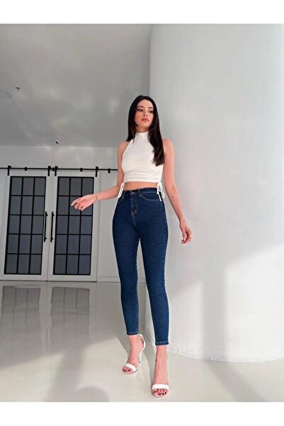 beeke Pantaloni de jeans Marcella X cu talie înaltă, cu picioare înguste, în ...