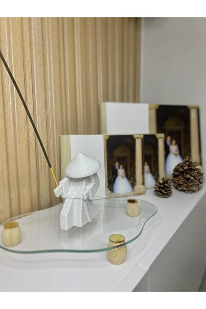 Akay3dPrint 3D Mermer Desenli Samuray Tütsülük