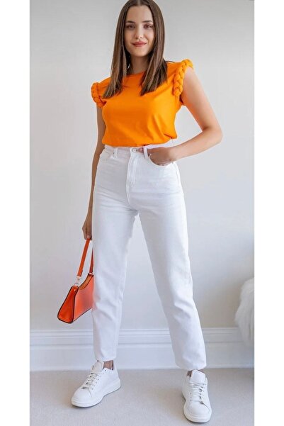 beeke Pantaloni Lena Super talie înaltă Mom TREND pentru femei