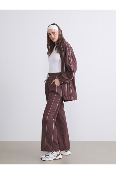 LC Waikiki Pantaloni de damă cu talie elastică cu picioare largi