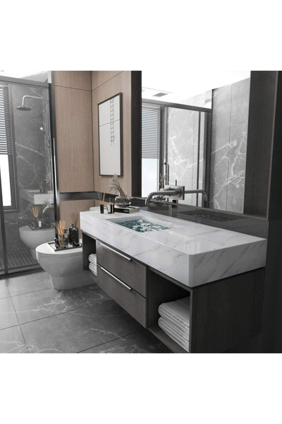 OEM Self-adhesive film, marble imitation, Jazz white color, 40x400 cm