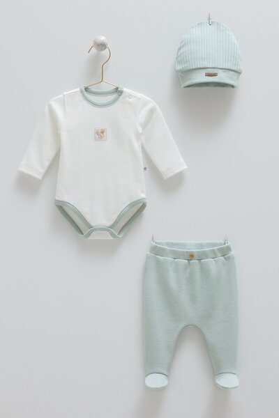 Caramell Forset Body Pants Hat Set - Green