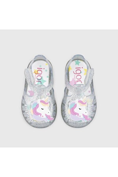 IGOR Tobby Unicornio Kids Sandals - Glitter Transparent