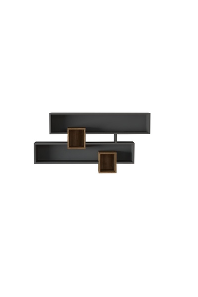UnicUtil Rafturi perete, Pure Strength, UnicUtil, 120 x 75 x 22 cm, Nuc Gri