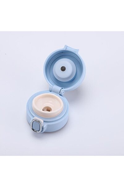 Astra Plus Stainless Blue Thermos with Steel Digital Display Lock Cover 420 ml - Blue - Astpsdicjtwerq5753-Mavi