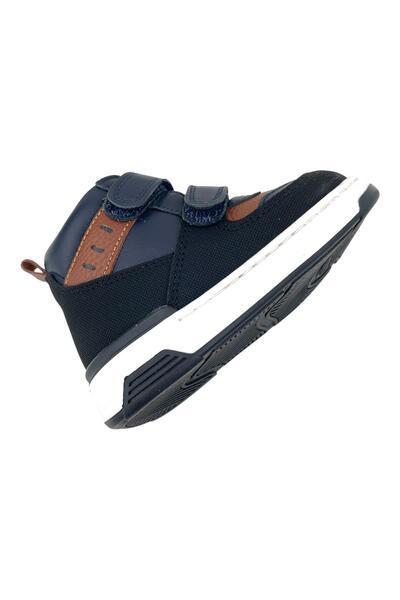 Nubebe Carlos Erkek Çocuk Deri Bot Lacivert