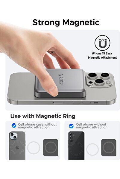 Orico 1TB Magnetic External SSD (A20PLUS) - 2000MB/s, USB-C, Portable, 4K ProRes HDR