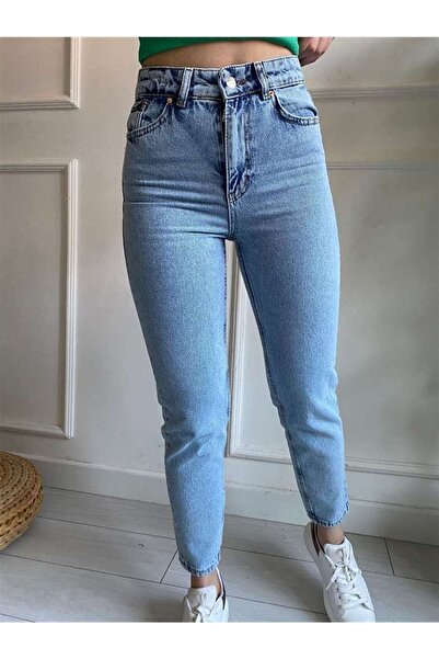 kleshus بنطلون جينز نسائي عالي الخصر من Lilly TREND ليكرا