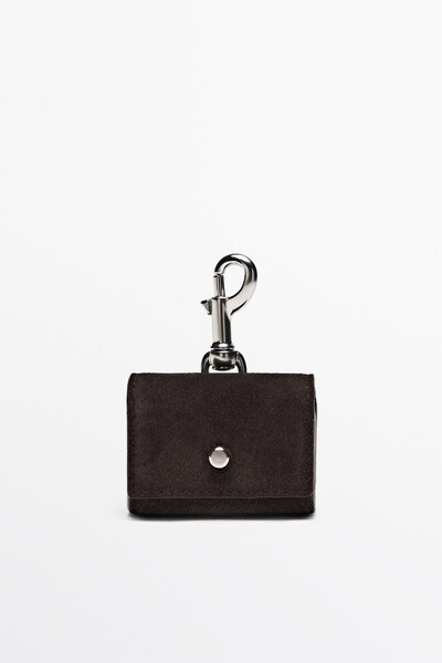 Massimo Dutti Kalın süet deri AirPods kılıfı