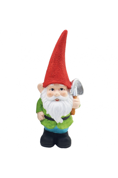 SGTT Garden decoration, Gnome with red hat, ceramic, 12.5x8.5x28 cm