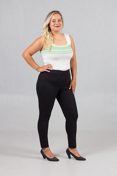 Truva XXL Black's Nobility Plus Size Back Pocket Lycra Leggings Jeans and Pants