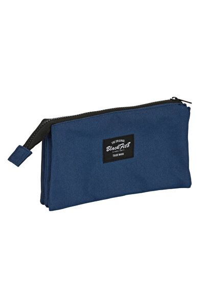 Blackfit8 Geantă triplă tip sac Urban Negru Bleumarin (22 x 12 x 3 cm)