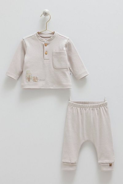 Caramell Hello Forest 2-Piece Set - Gray