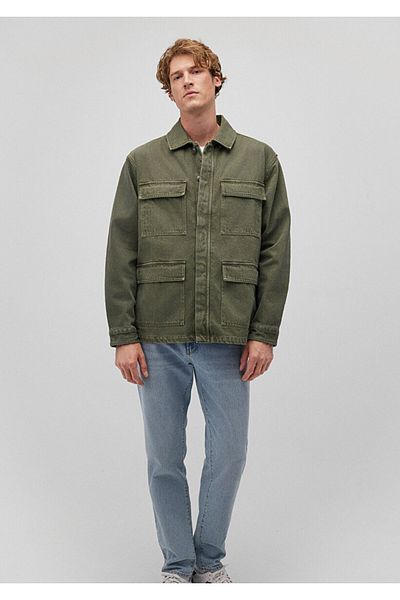Mavi Khaki Jacket with Pocket Detail