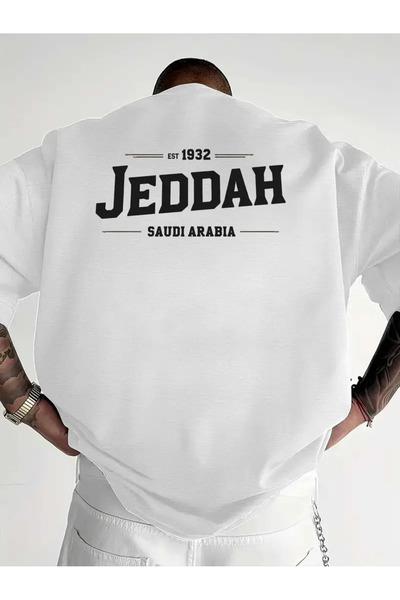 ACTIVE MODA - Men's Saudi Arabia Printed Oversize Tshirt Large Size 06