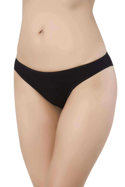 No8 Home 4 Pieces Super Eco Set Lycra Women's Slip Panties Black