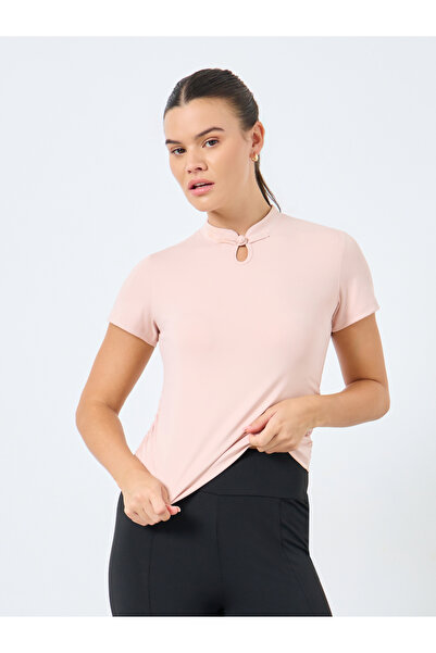 Styli بلوزة قصيرة مكشوفة من الأمام ومجمعة من الجانب